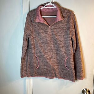 Fleece lined sweater with pockets